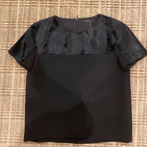 Maje Black Blouse Short Sleeve